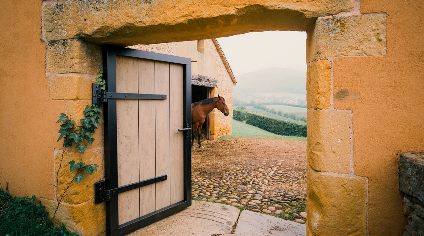 Entrée, Élevage des Cibaudes, centre équestre à Aveizieux