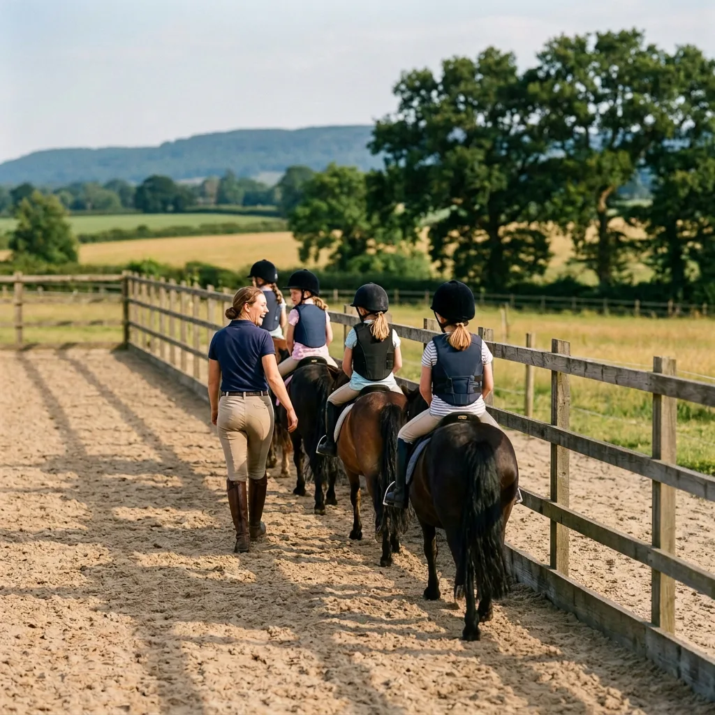 Cours de poney à Aveizieux, Loire